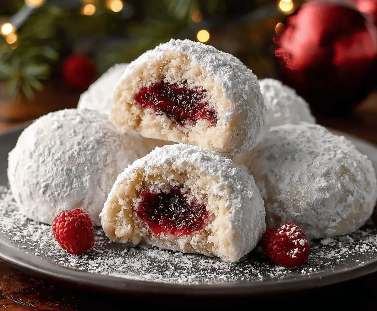 Master Easy Raspberry Almond Snowball Cookies: Sweet-Tart Perfection